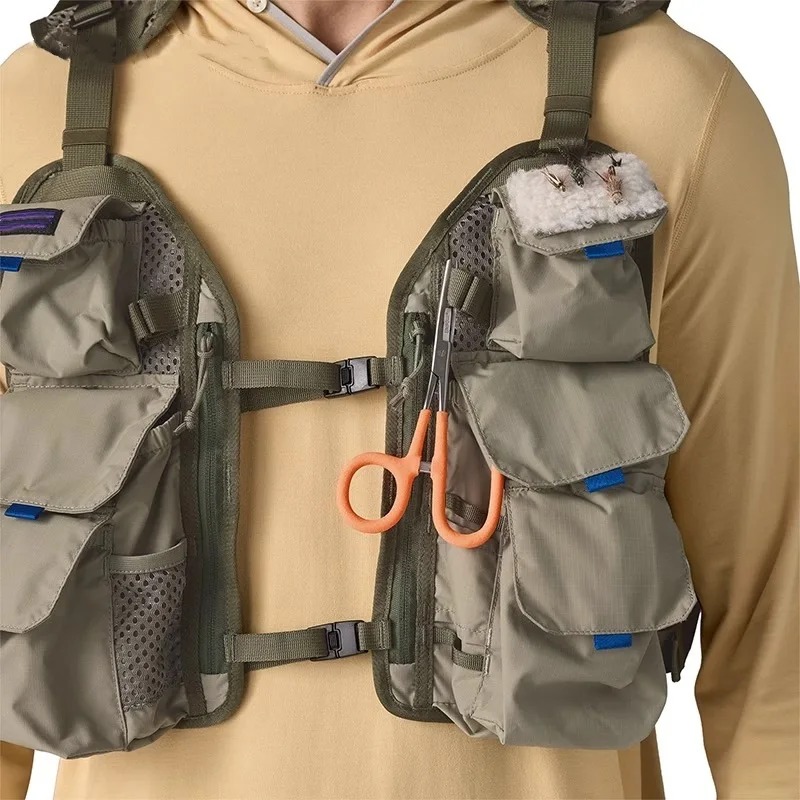 Outdoor Tactical Fly Fishing Vest Unisex Multifunctional Multi Pocket Jacket Casual Fashion Camping Hiking Angling Sports Gear