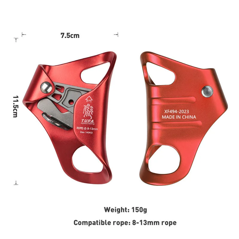 Outdoor Rock Climbing SRT Professional Chest Ascender Device Mountaineer Chest Ascender Climbing Rope Tools Descender