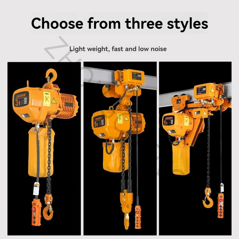 Electric hoist 220V 0.5T1 ton fixed operation lifting crane Chain Hoist Crane Fixed Single Chain Industrial Hoist Chain Hoist Li