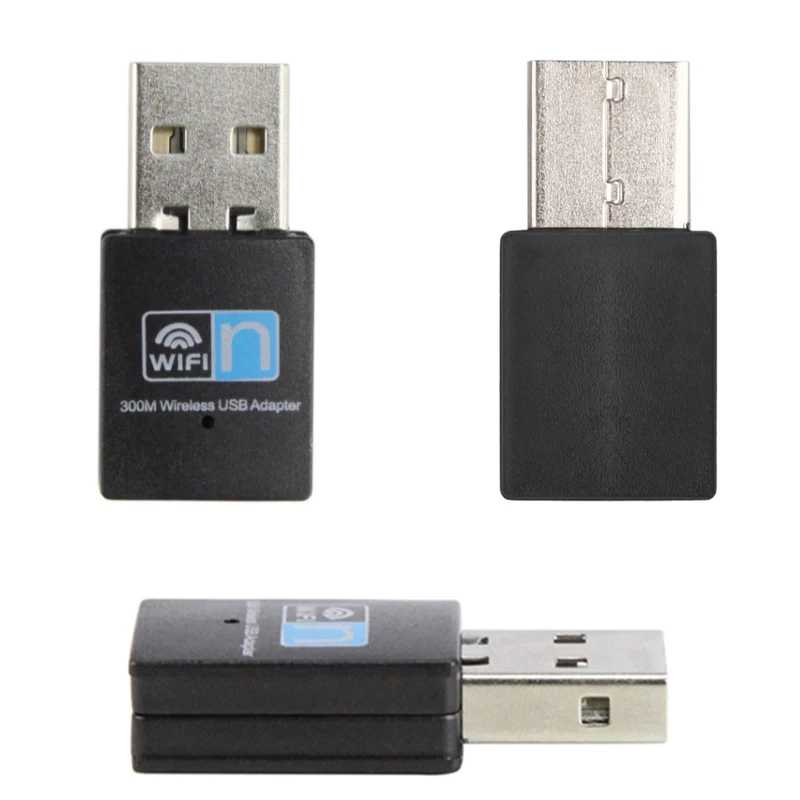 Récepteur de signal WiFi avec partage d'émetteur, 300Mbps, USB, carte réseau sans fil, jeu, réception de signal WiFi, adaptateur USB sans fil