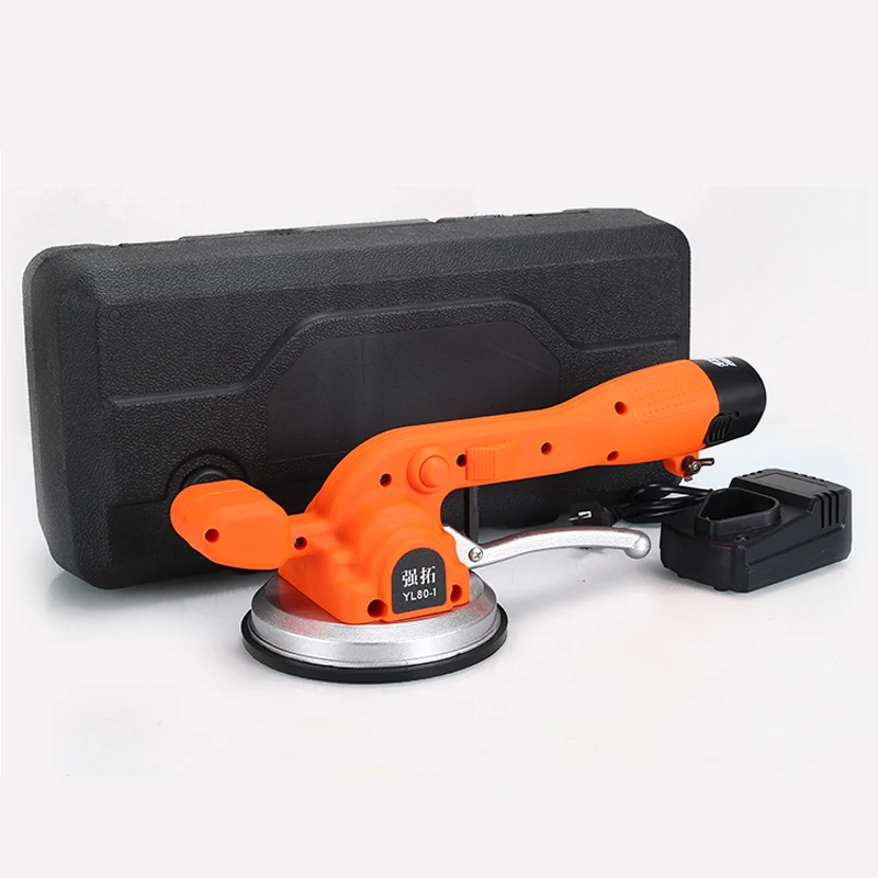 Rechargeable Tile Tiling Machine Electric Wall Floor Tiles Laying Vibrating Tool Enlarged Suction Cup Home Tile Paving Device