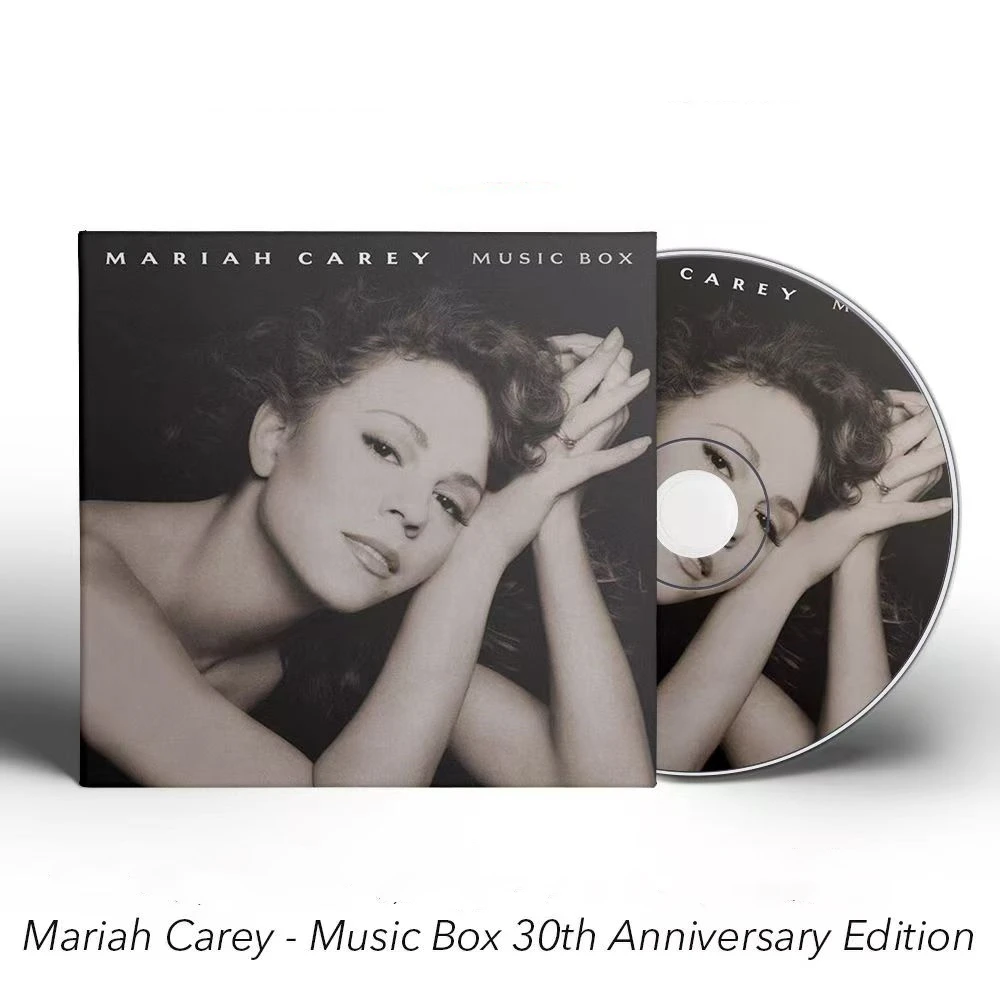 Retro Mariah Carey Music CD Music Box 30th Anniversary Edition Album 3pcs Compact Disc Cosplay Soundtracks Box Collection Prop