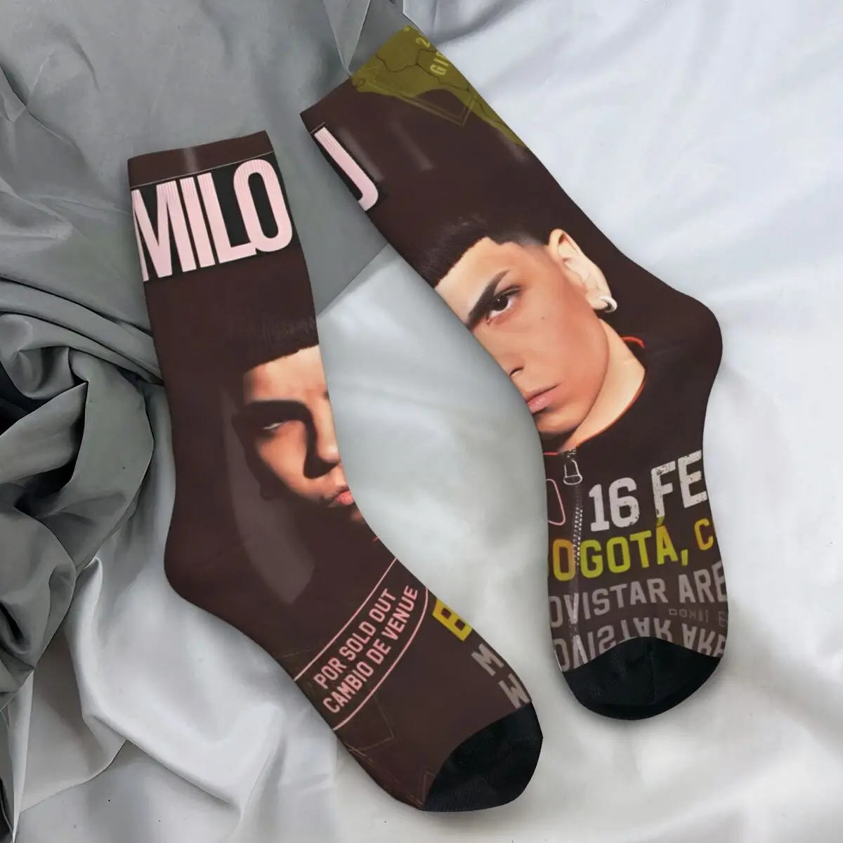 Rapper Milo J Music Album Socks Novelty Stockings Spring Anti Sweat Men Socks High Quality Design Outdoor Socks