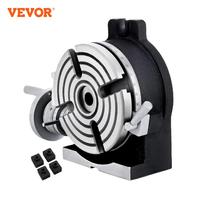 VEVOR 150mm/5.9In Vertical & Horizontal Rotary Table Adjustable Dividing Plate Index System Dividing Head for Milling Machine