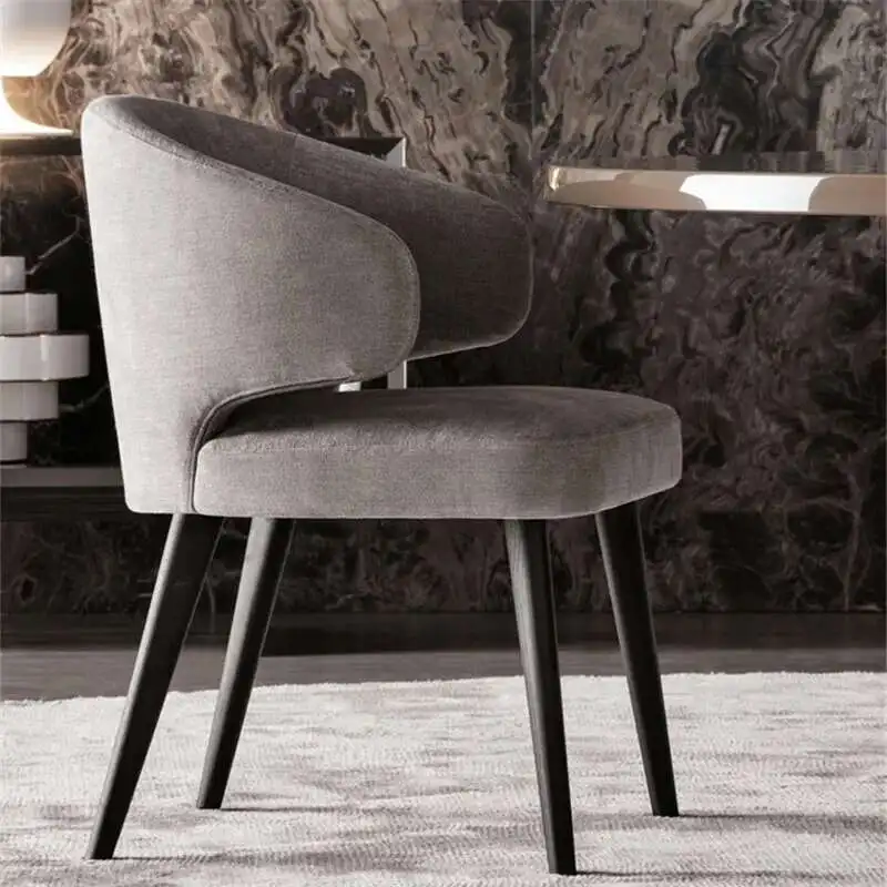 

Metal Fashion Modern Dining Chair Live Room Unique Comfortable Dining Chair Armrest Fancy Sillon Individual Postmodern Furniture