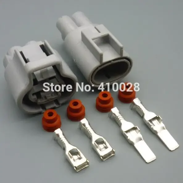 worldgolden 5/30/100sets kit 2pin 4.8mm auto waterproof connector male female 176146-6  176143-6 for focus for mazda