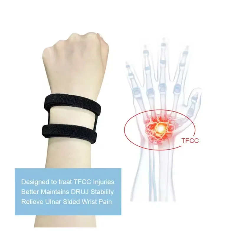 1/2Pcs Adjustable Support Wrist Brace For TFCC Tear,Triangular Fibrocartilage Injuries,Ulnar Sided Wrist Pain,Weight Bearing