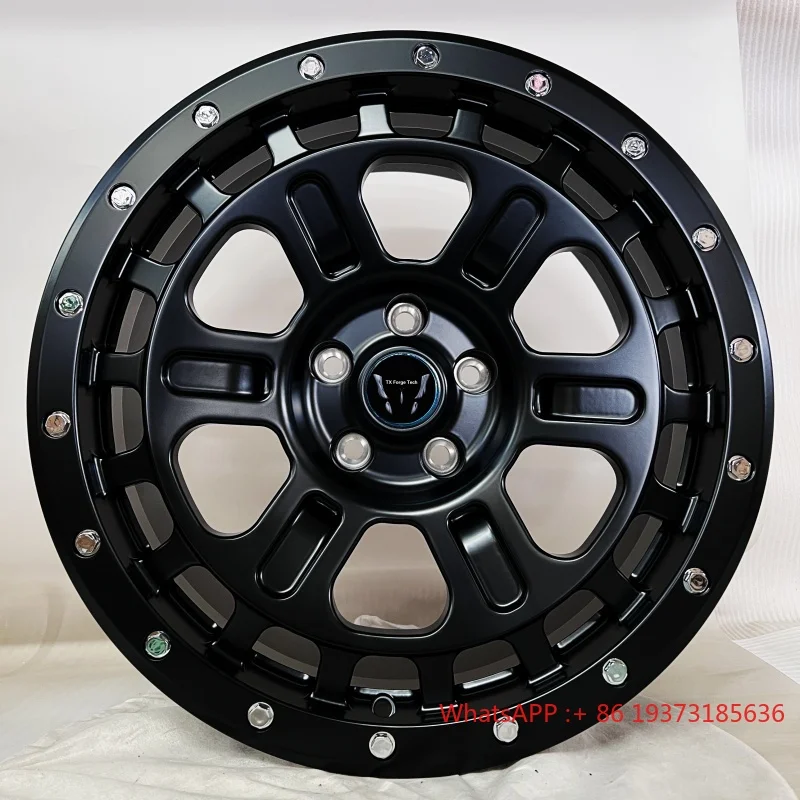 

New Factory Direct Sale 5*114.3 Custom Forged Aluminium Road Wheel Hubs Rims Glossy Black OEM ODM Beadlock 40mm ET