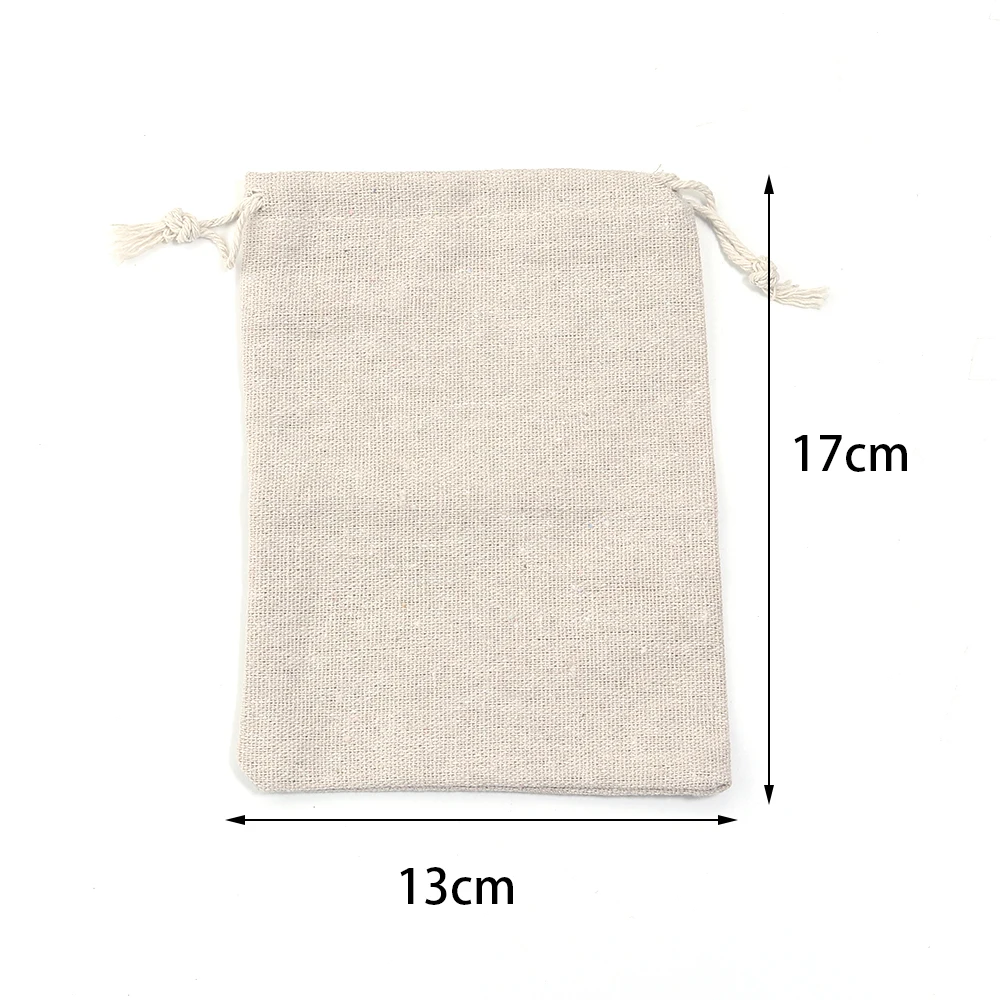 5–10 Stück Leinenbeutel mit Kordelzug, Geschenkverpackungsbeutel, Jutebeutel für Hochzeit, Geburtstag, Weihnachten, Party, Schmuck, Geschenke, Aufbewahrungsbeutel – Detail 12