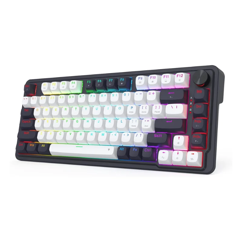 Redragon K673 HE Rapid Trigger Gaming Keyboard, 81 Keys 8K Wired Mechanical Keyboard w/Next-Gen UltraMag 100% POM Silky Magnetic