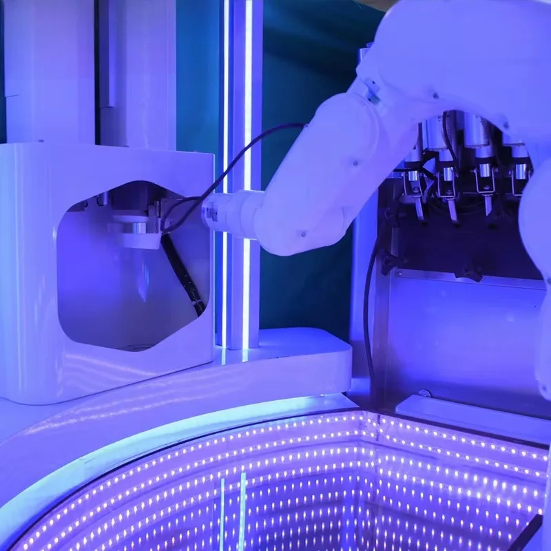 Ice Cream Robot Commercial Automatic Ice Cream Vending Machine Smart Soft Serve Maker for Mall Cafe Event Use