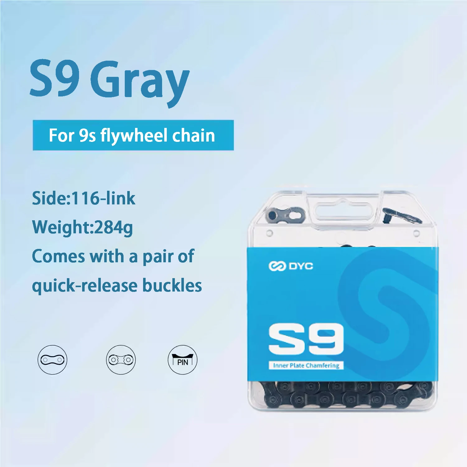 سلسلة DYC S 12\11\10\9\8 سرعة عالمية للدراجات على الطرق والجبال، معالجة مريحة لمنع الصدأ RB