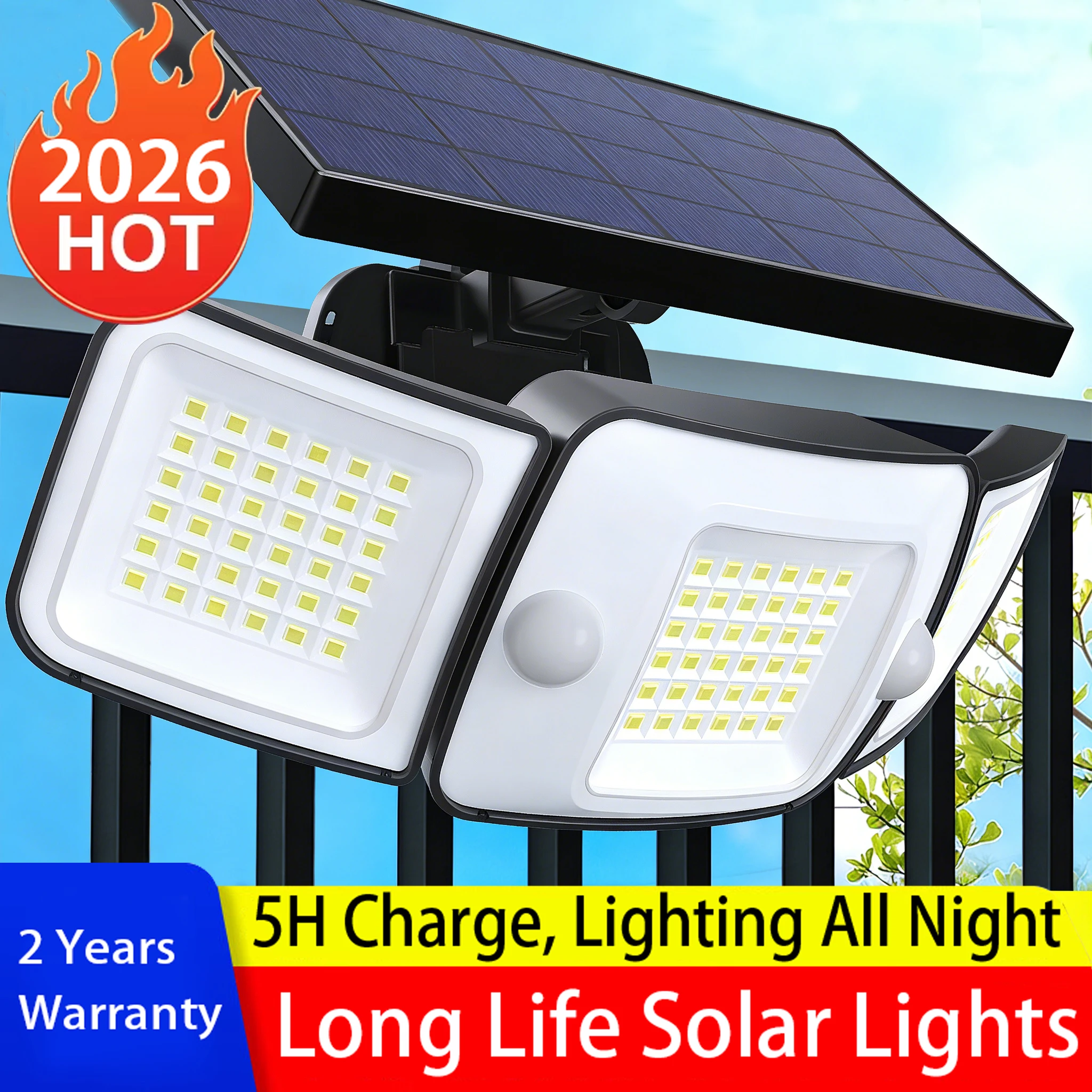 

1200LM Solar Lights Commercial LED Outdoor Dusk To Dawn Solar Street Light Road Area Lamp Waterproof Backyard Security Lighting