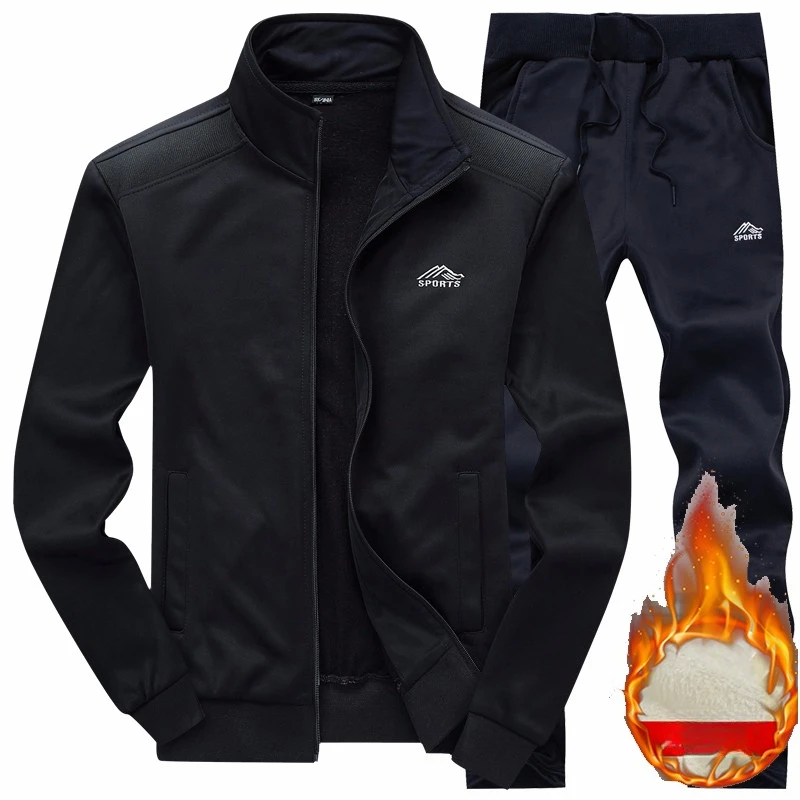 2025 رياضة جاكت للربيع + السراويل ملابس رياضية غير رسمية ملابس رياضية رجالية رياضية الرجال البوليستر البلوز الرياضية الصوف ropa hombre