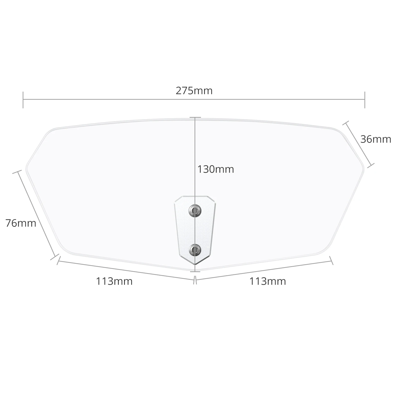 Justech Adjustable Windscreen Wind Deflector Universal Motorcycle Windshield For Kawasaki Honda Deflector Extension Transparent