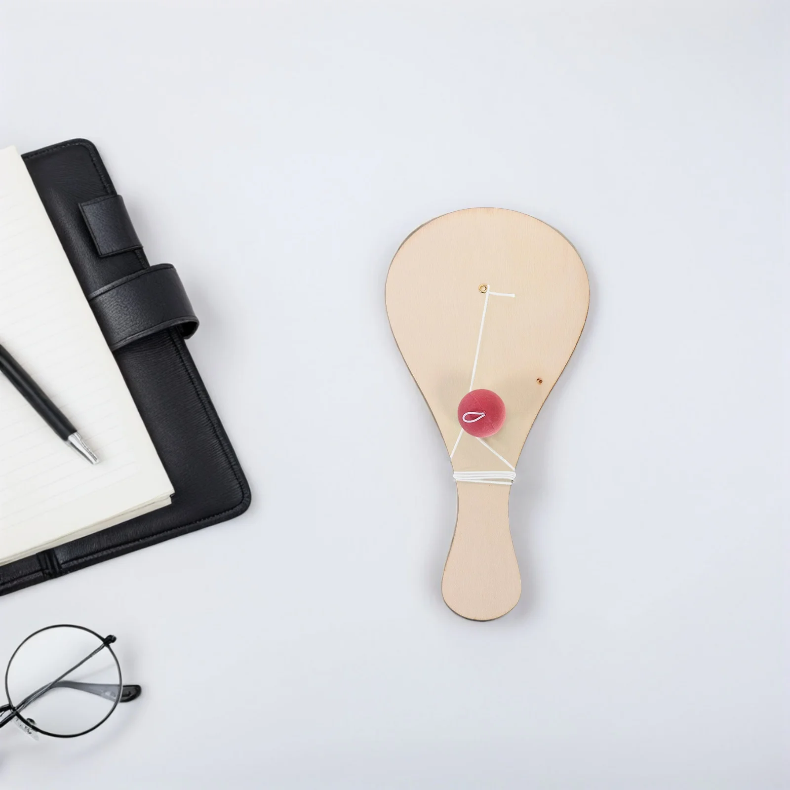 مجموعة كرات مجداف خشبية للأطفال مكونة من 6 قطع، مجموعة أدوات طلاء غير مكتملة، نشاط إبداعي لتنسيق اليد والعين للأطفال #6