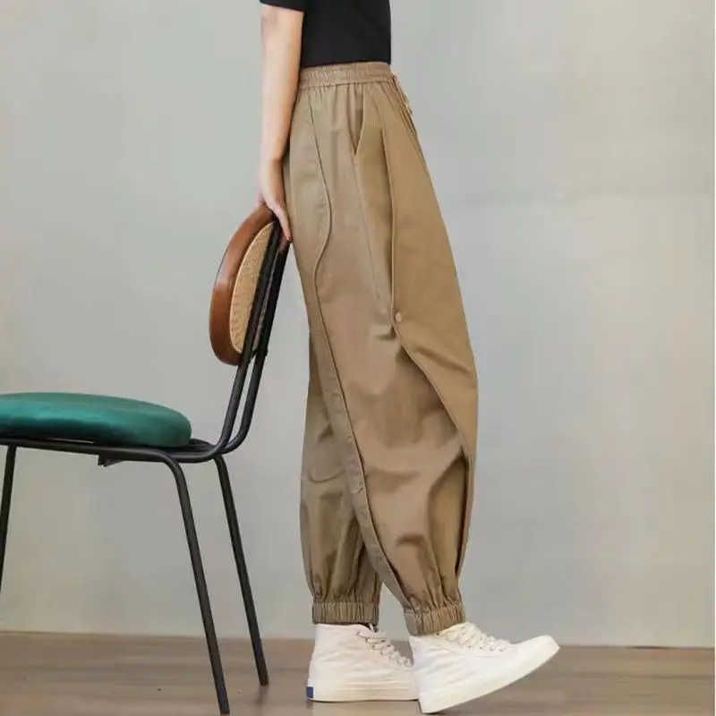 Autumn Winter Loose Casual Cotton Lantern Pants Women Harajuku Style All-match Trousers Ladies Streetwear Popularity Bloomers