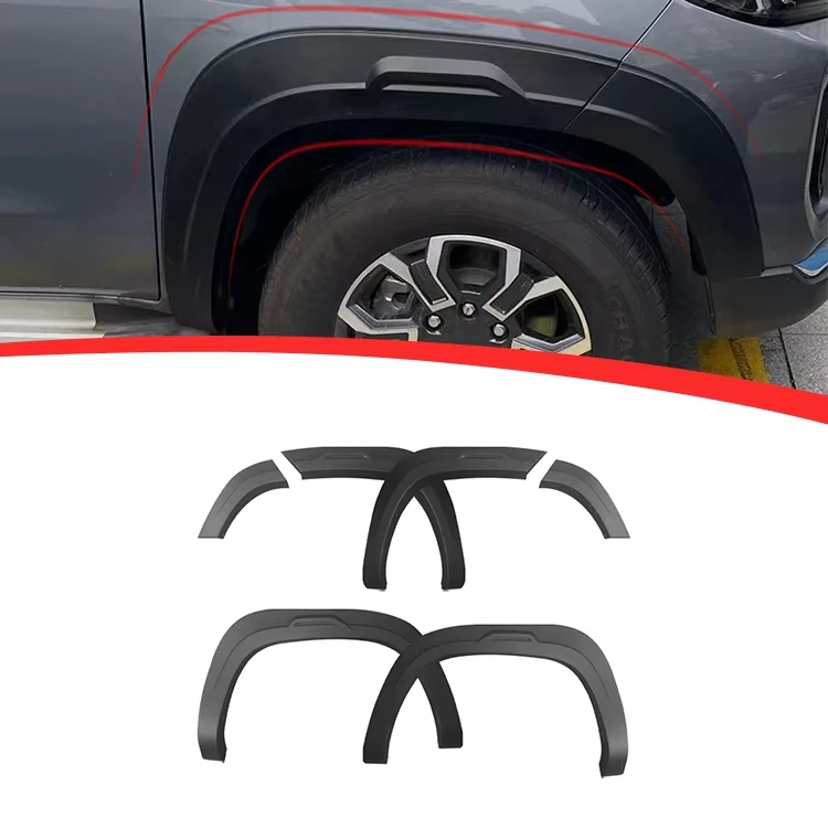 

6PCS Fender Flares Mud Flaps Arch Wheel Eyebrow Lips Strips Sticker Trim Car Accessories For Changan Hunter Kaicene F70