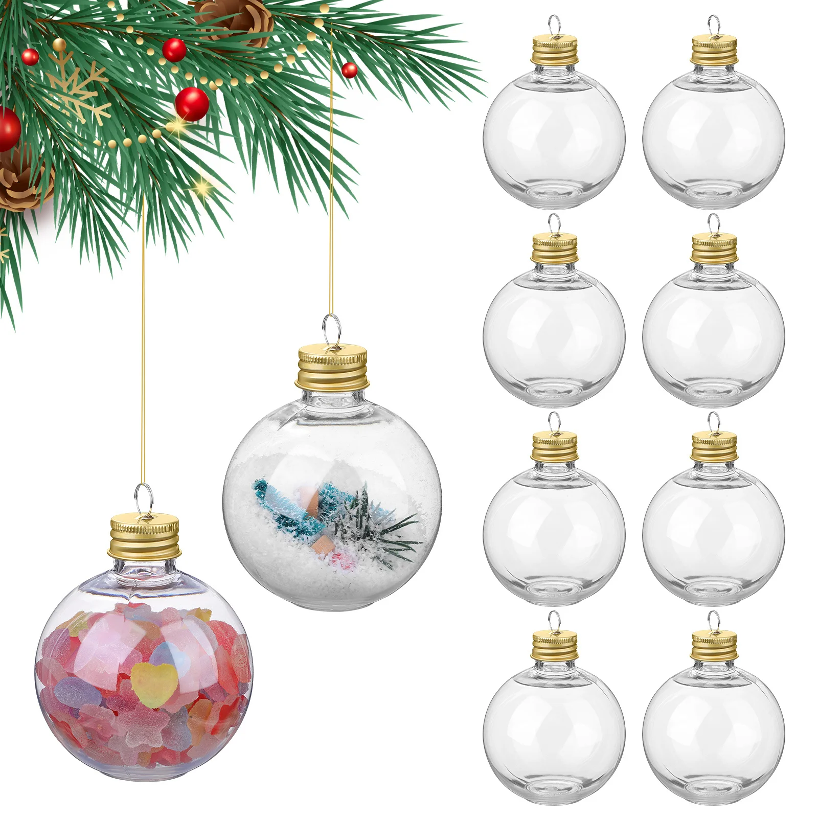 

10Pcs Transparent Juice Bottles Robust Material Sturdy for Long Lasting Use Milk Yogurt Storage Bulb Shaped Bottle