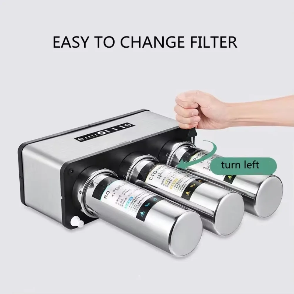 Under Sink Household Reverse Osmosis Water Purifier Household Portable 5 Stages Stainless Steel Ro System Water Filter