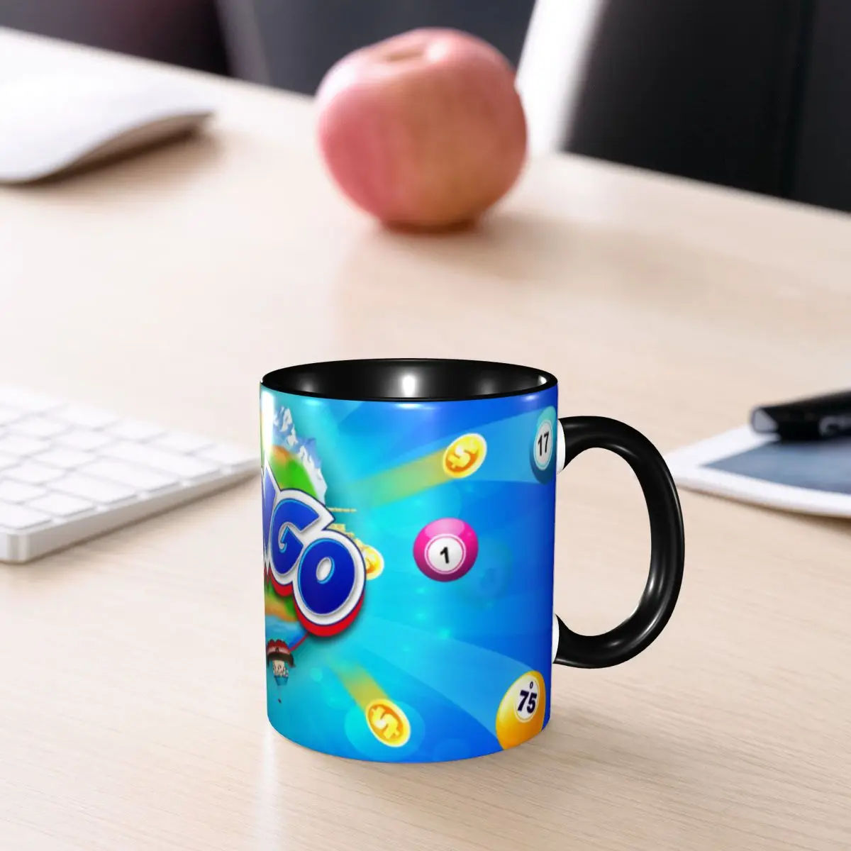 Bingo Paper Game Mugs Custom Coffee Ceramic Mug Cup Creative Gift