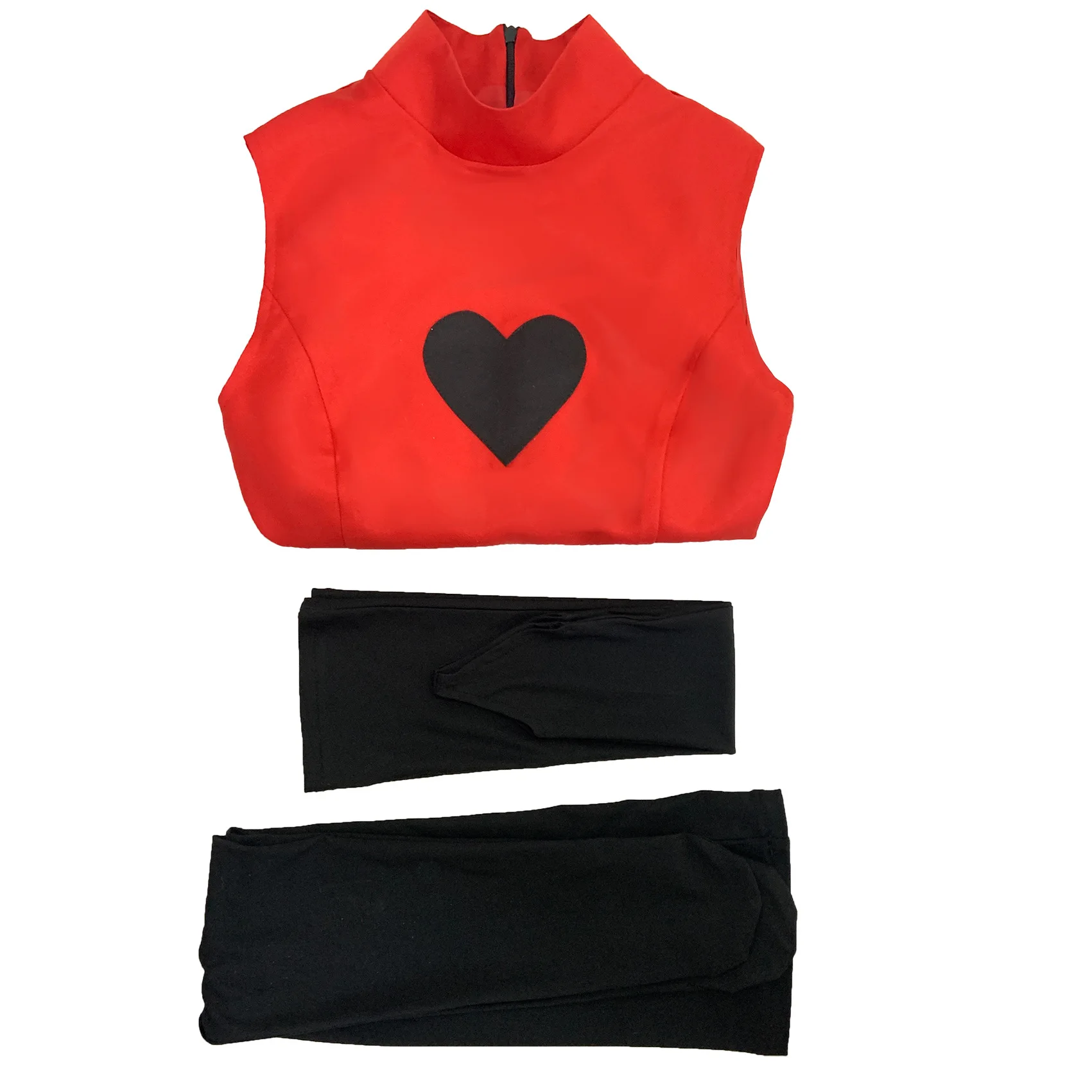 Anime Hazzbin Cosplay for Game Fans Hotel Charlie Cosplay Halloween Costume Adult Red Love Dress Horn Tail Sexy Sleeveless Skirt