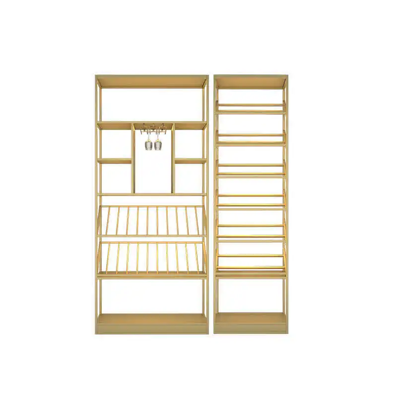 

Light luxury style, wrought iron, wine cabinet, wine rack, Nordic, floor to ceiling