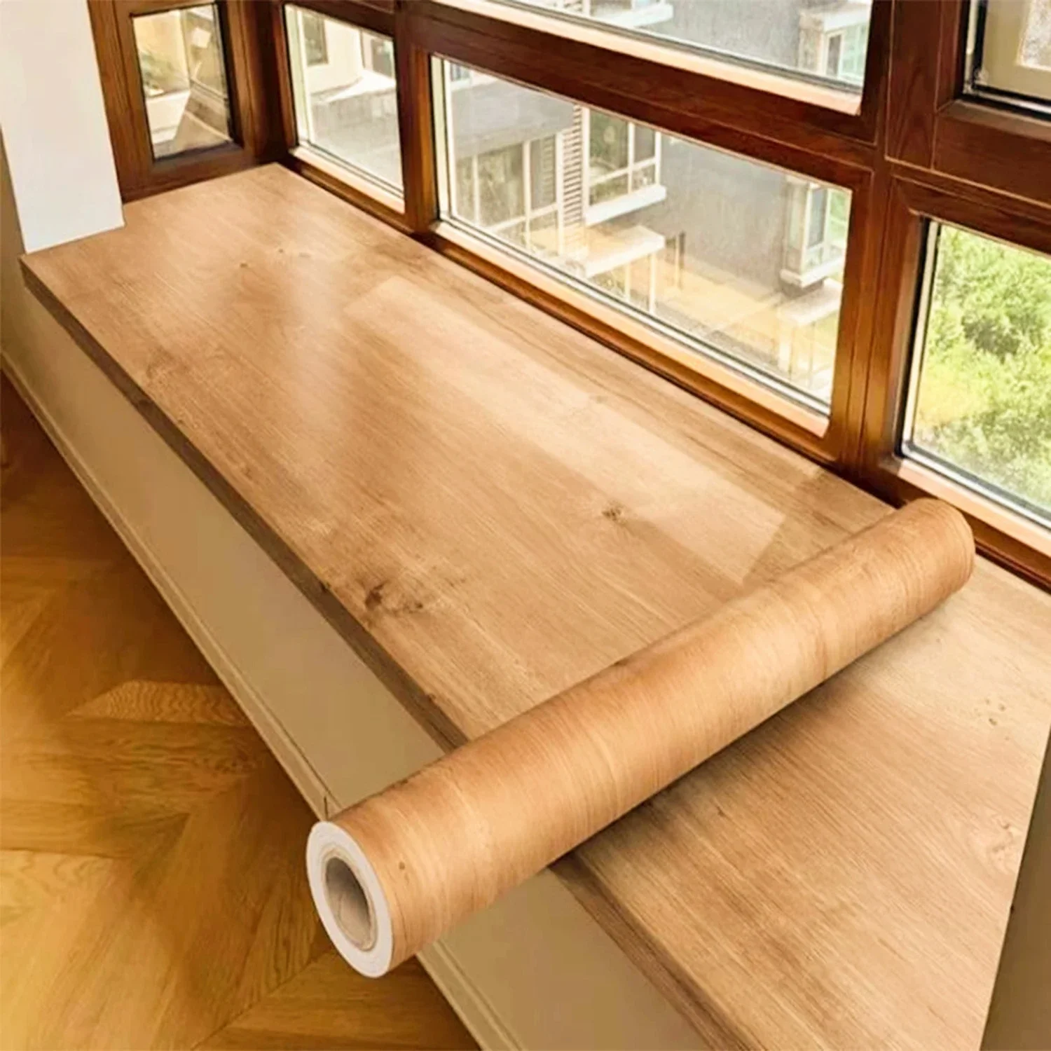 PVC Waterproof Wood Grain 3D Stickers for DIY Wardrobe Cupboard Table Closet Furniture Vinyl Self Adhesive Wallpaper Home Decor