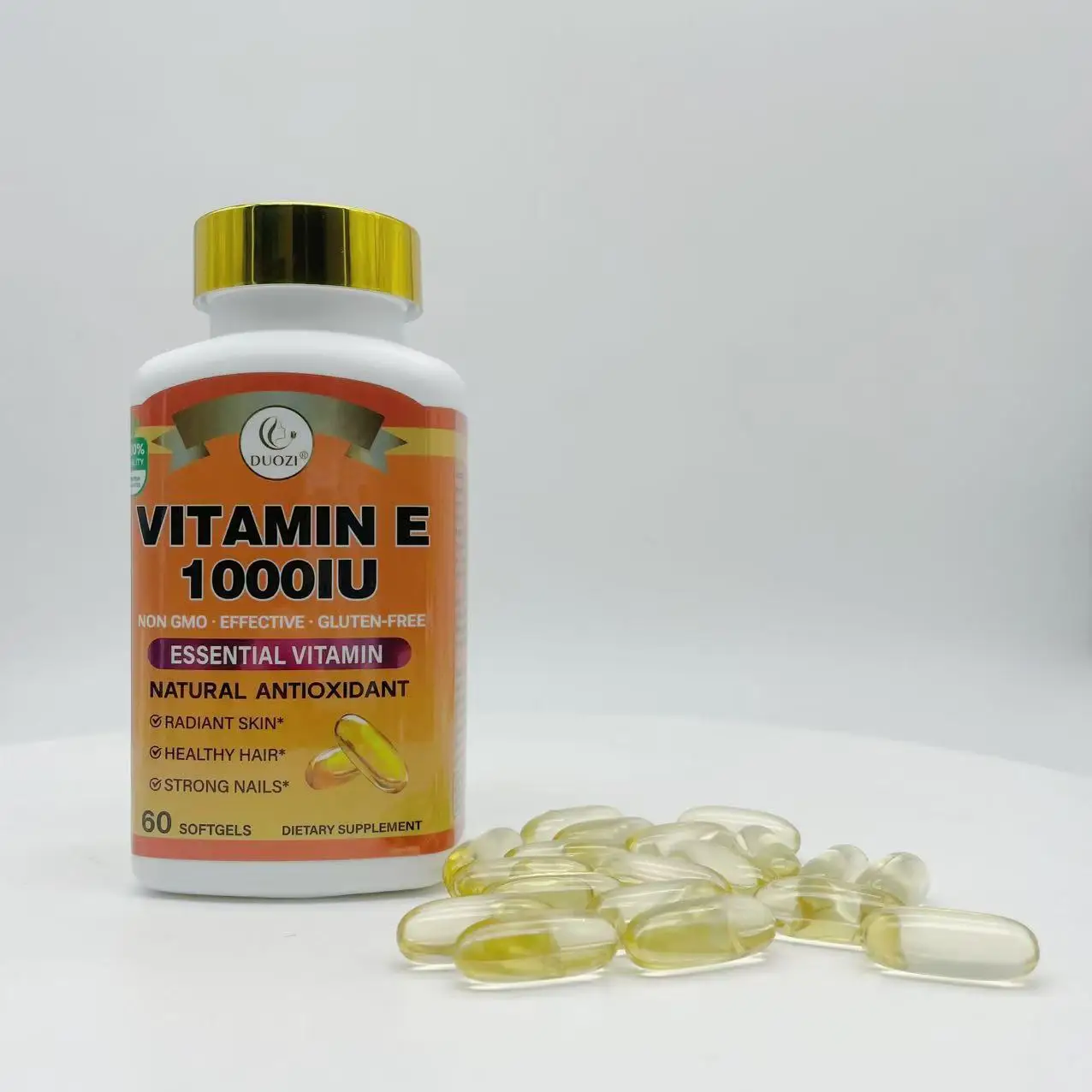 1 bottle of vitamin E soft capsule 1000IU supplements dietary fiber nutrition to maintain female reproductive system health