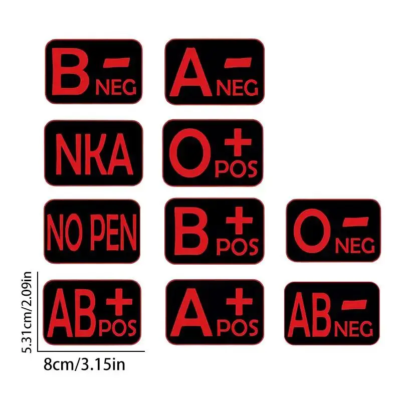 1 Waterproof Scooter Sticker with Blood Type Pattern for Motorcycle Helmets, Front Fenders, Fuel Tanks and Bikes - Motorcycle