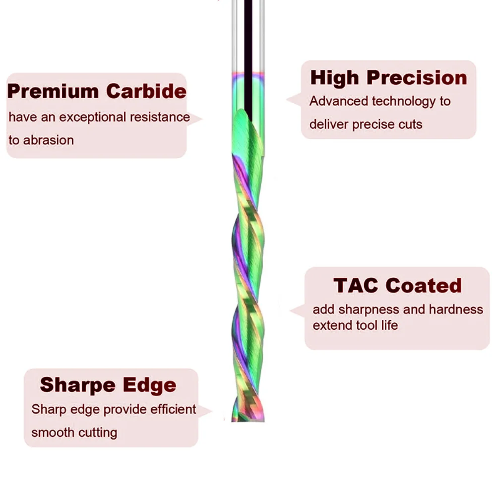 Spiral Sıkıştırma Freze Ucu Ka - Cnc Router Bit incelemesi ve fiyatı