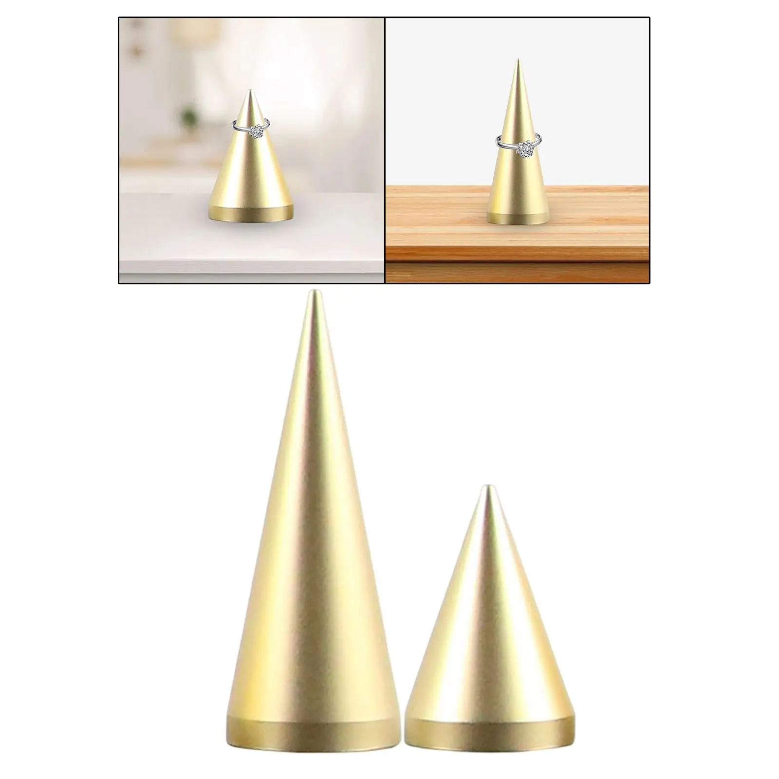 Cone Shaped Finger Rings Stand, DIY Craft Organizer para Finger Rings Jóias