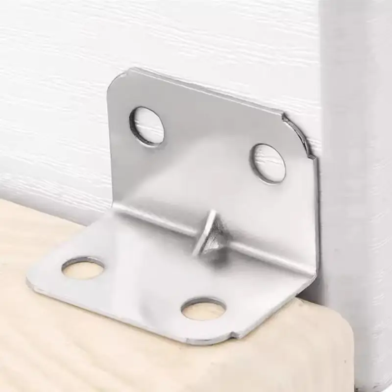 New 20pcs Angle Iron Board Table Chair Cabin Wardrobe Fixed Connector 90-degree Angle Plate Brack Shelf Bracks Accessories