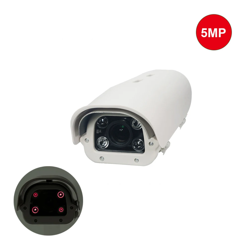 5MP LPR Camera For Highway Parking Lot IP Camera  Vehicles License Number Plate Recognition Camera Infrared LED