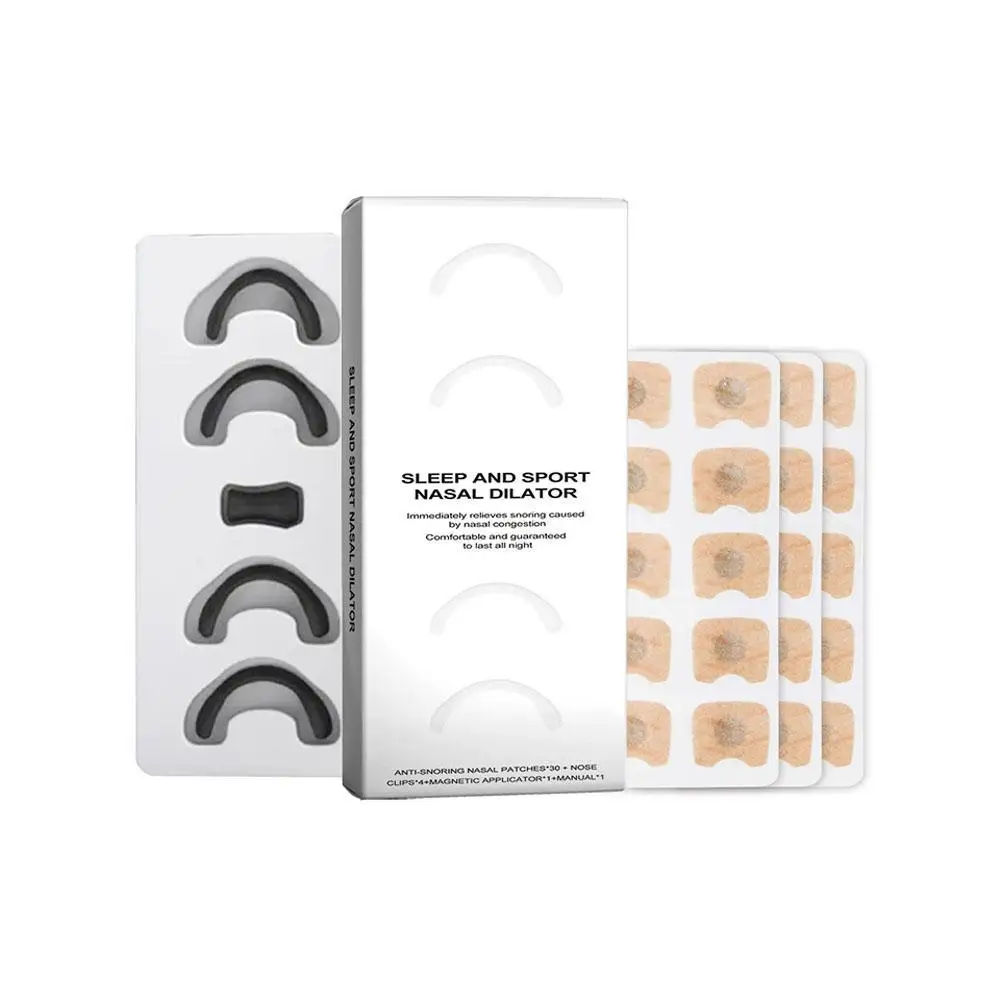 Anti-snoring Nose Clip Nasal Breathing Dilators Starter Kits Magnetic Nose Strips Increase Sports Air Improve Sleeping