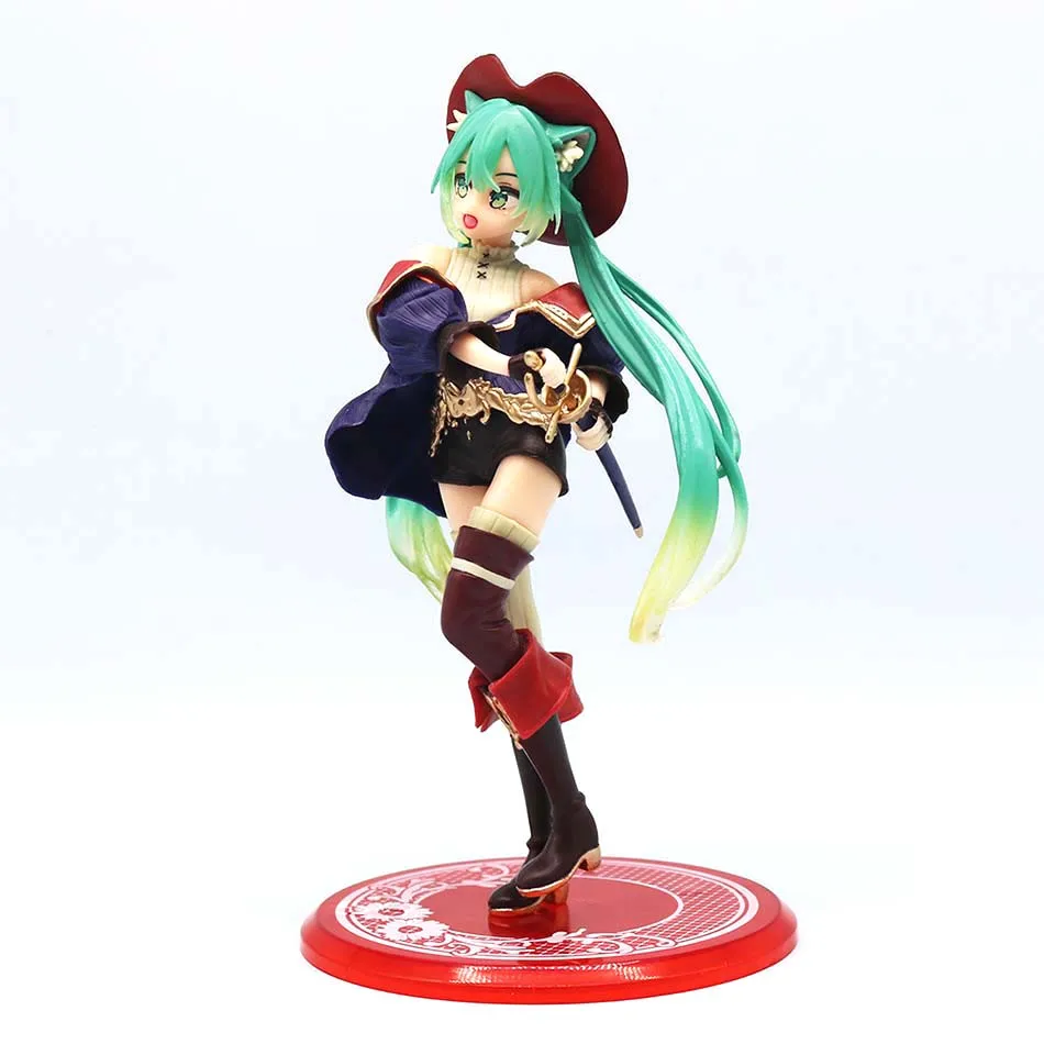19cm 섹시 걸 하츠네 미쿠 애니메이션 피규어 패션 서브컬쳐 미쿠 액션 피규어 크리스마스 선물 PVC 컬렉션 모델 인형 장난감