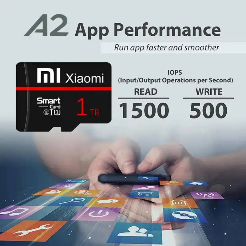 Karta pamięci Xiaomi 2TB 1TB High Speed Class 10 SD Card 128GB 512GB V60 A2 Flash Memory Card 128GB Micro Tarjeta Sd For Phone