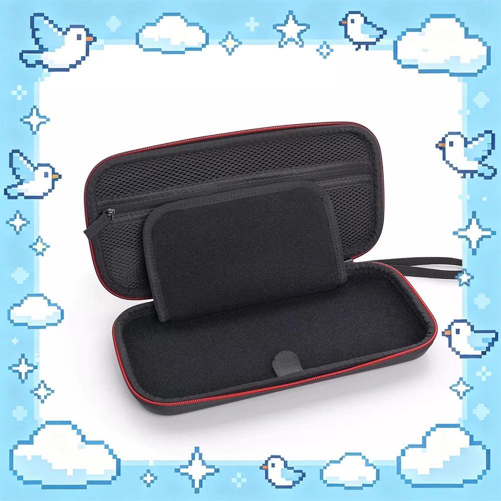 dobe-switch2ホスト収納パッケージ-ポータブル-ランヤード付き-二層式-大容量ゲーム機収納バッグ-ポータブルで軽量