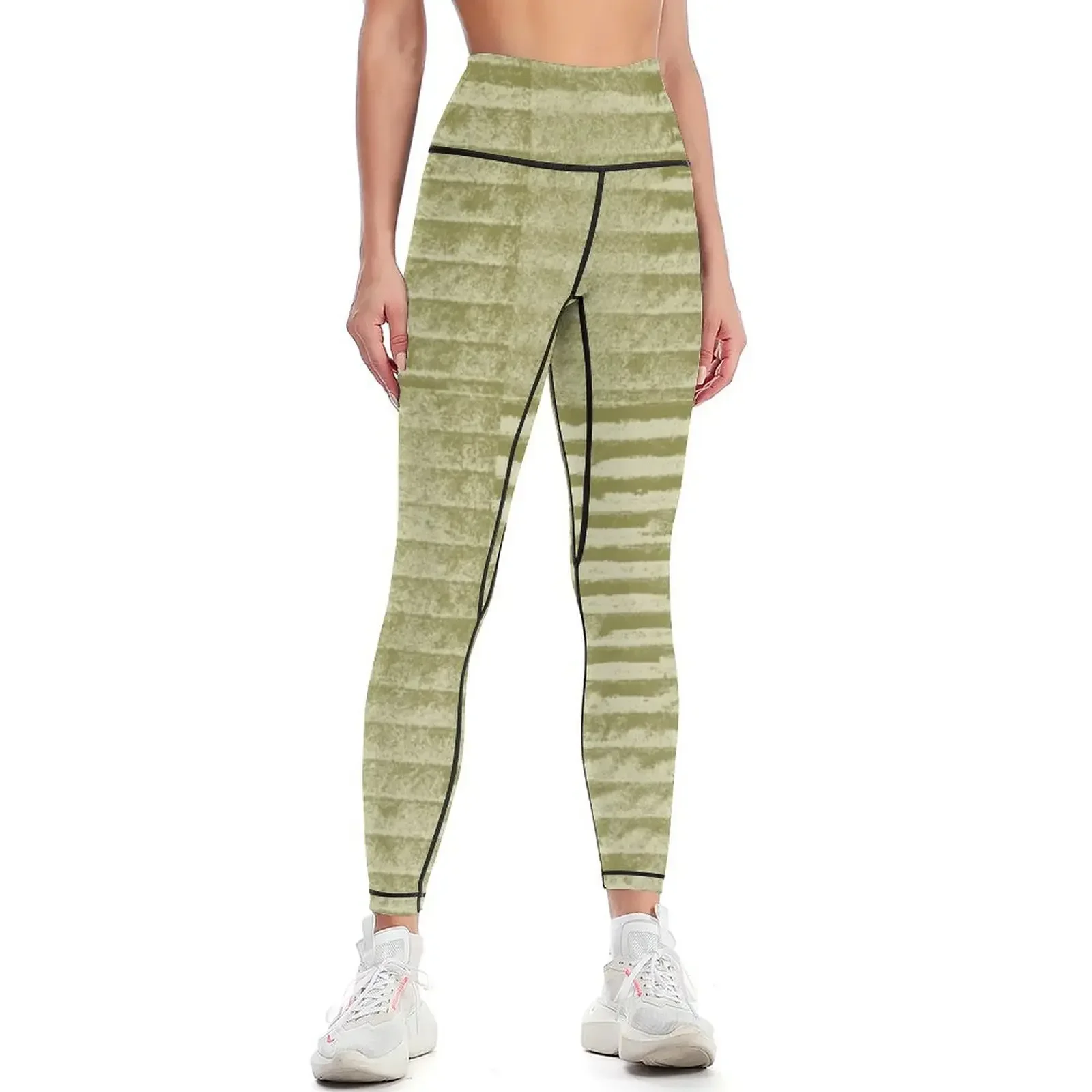 

Grungy chartreuse green pattern Leggings Women's sportswear Women sports Women's push up gym wear Womens Leggings