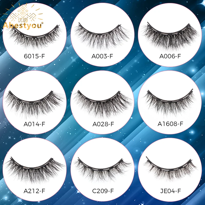 Abestyou 3pairs Postico Multi 5d Magnetic Fluffy Mink Eyelashes Eyeliner Kit Boxes Cilios Magneticos Rzesy Magnetyczne Wholesale
