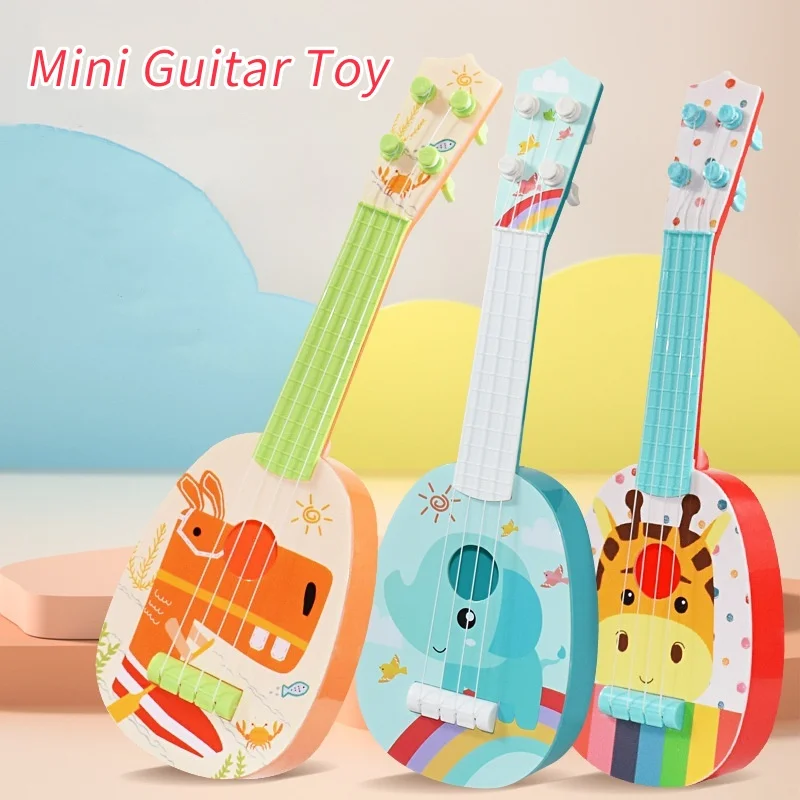 1pc 14-inch Children's Ukulele Guitar, Mini Guitar, Children's Musical Instrument Educational Toy, Christmas&Thanksgiving Gifts
