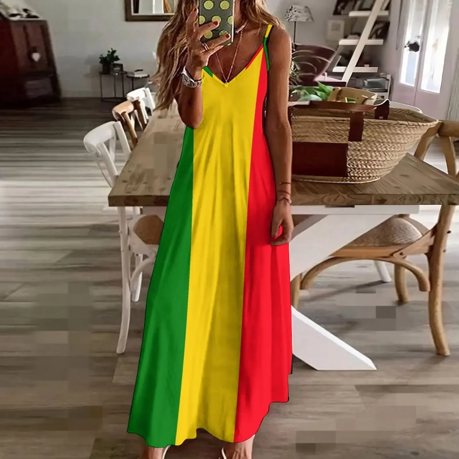 Reggae Vibes ärmelloses Kleid elegante Damen kleider für Hochzeits kleid Sommerkleid Frau