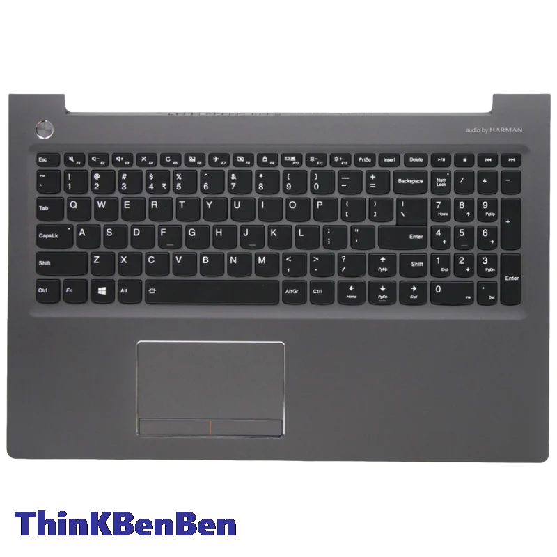 US Engels Gun Metal Toetsenbord Hoofdletters Palmrest Shell Cover Voor Lenovo Ideapad 510 15 15IKB 15ISK 5CB0M31200