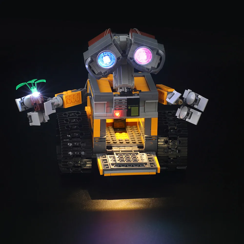 

Комплект светодиодного освещения подходит для LEGO 21303 и 16003 Idea Robot Eyes Light (не включая строительные блоки)