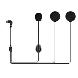 Fodsports-Écouteurs avec Microphone pour Casque de Moto, Interphone Bluetooth, Wild Micro 5 Broches, FX6 FX6S