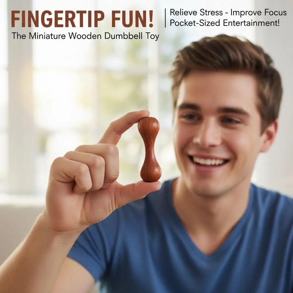 Knucklebone Sandelholz Fingertip Begleri Fidget Toy Fingerfertigkeits-Übungsgerät Stressabbau EDC Perlen für ADHS Autismus – Detail 8