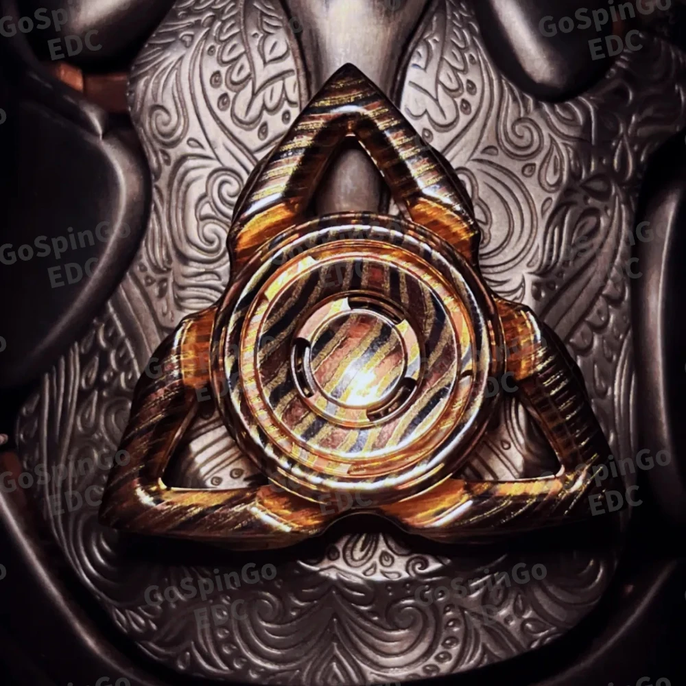 DOB EDC Double Brightness Fidget Spinner Fidget Toys For Adults Office Desk Accessories Anxiety Relief Gadgets Spinner