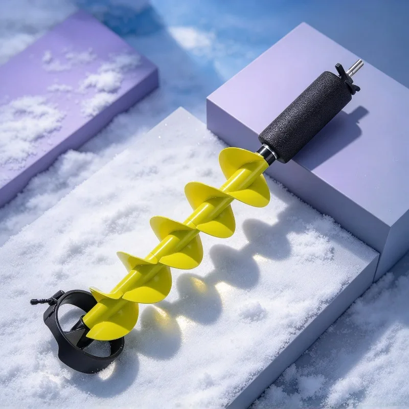 Nylon Floating Ice Auger Cutting Head For Winter Ice Fishing, 13/15/18/21cm Positioning Ice Drilling Bit, Replacement Spare Dril