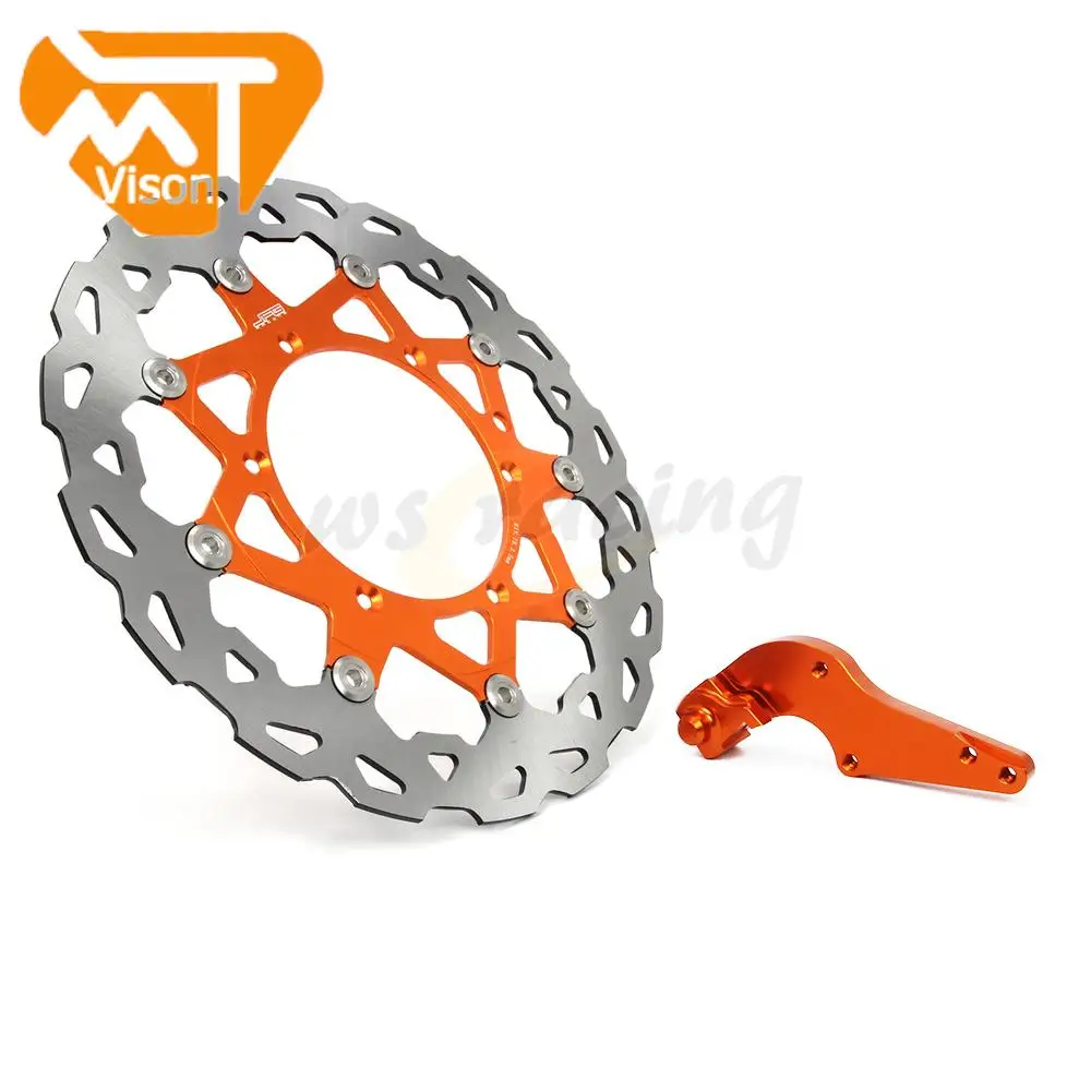 CNC 320MM Motorcycle Front Floating Brake Disc & Bracket For KTM MX520 SX520 XCG525 XCW525 EXC525 MXC525 SX525 XC525 EXR530R