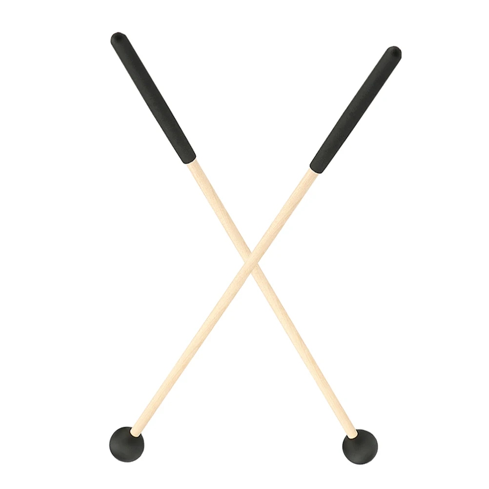 

2Pcs Round Ball Head Drum Mallets with Wooden Handle Ideal for Glockenspiel Tongue Drum Percussion Kits Fine Craftsmanship